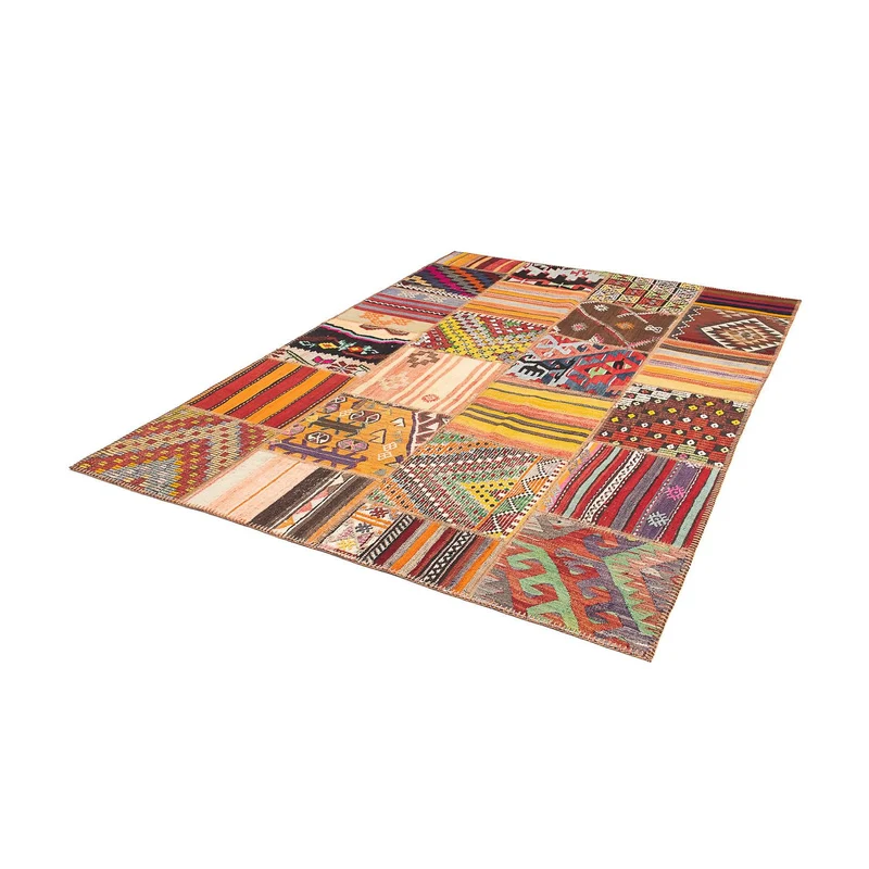 Patchwork Teppich 169 x 236 cm - mehrfarbig