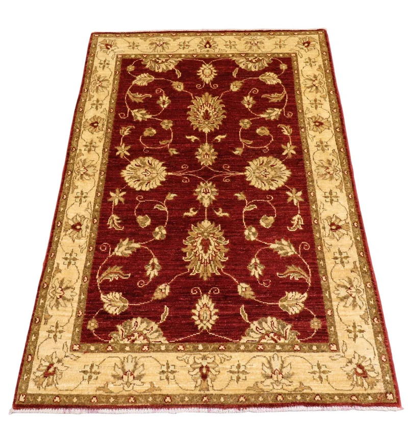 Ziegler Teppich 100 x 153 cm - dunkelrot