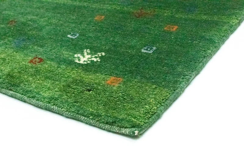 Gabbeh Teppich - Perser 155 x 189 cm - grün