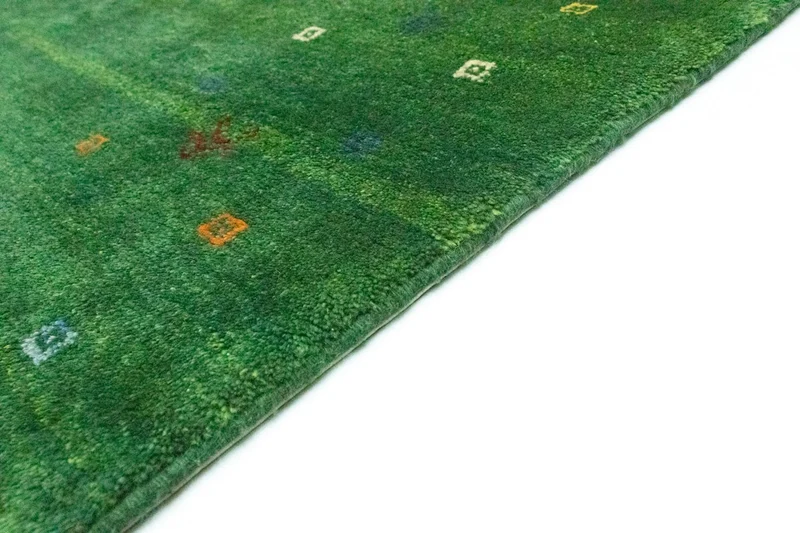 Gabbeh Teppich - Perser 155 x 189 cm - grün