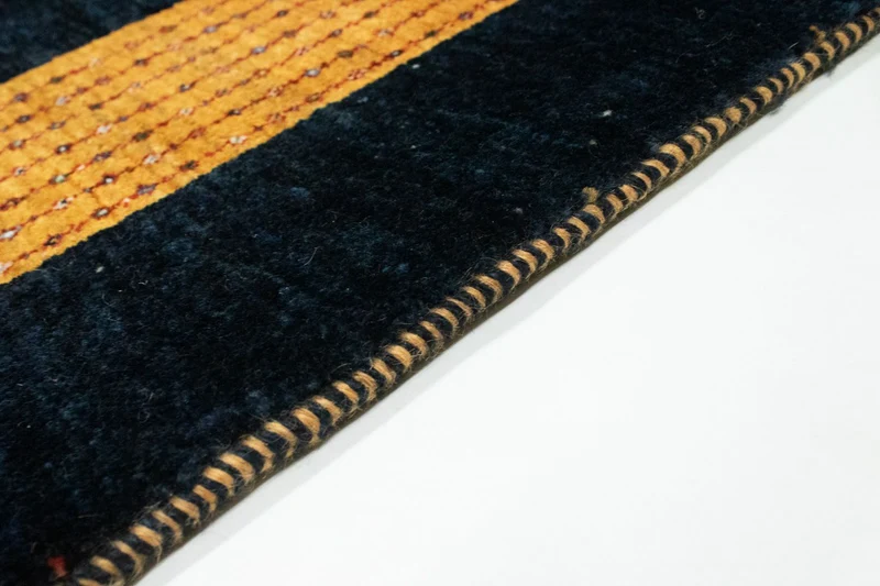 Gabbeh Teppich - Perser 105 x 152 cm - dunkelblau
