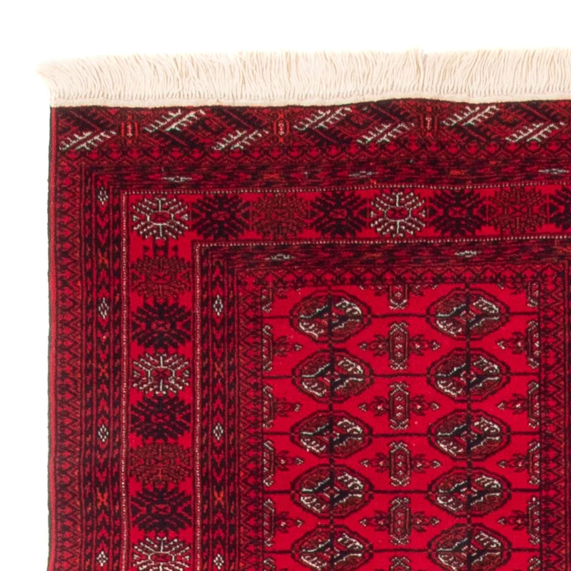 Läufer Afghan - Buchara - 90 x 377 cm - rot