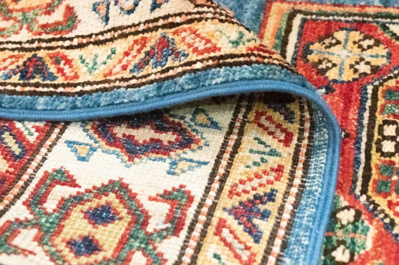 Ziegler Teppich - Kazak 79 x 212 cm - hellblau