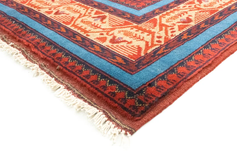 Afghan Teppich - Kunduz 151 x 200 cm - rot