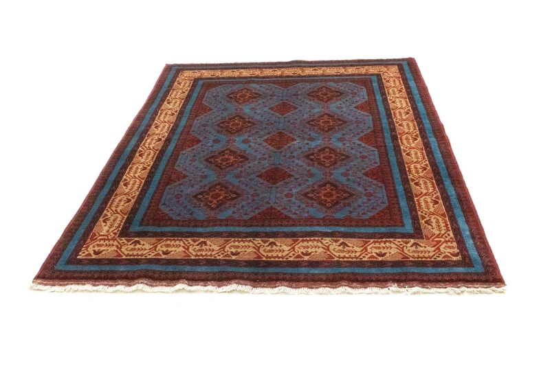 Afghan Teppich - Kunduz 151 x 200 cm - rot