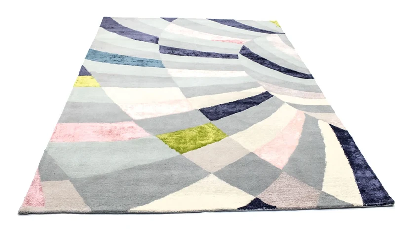 Designer Teppich 240 x 299 cm Wohnzimmer Teppich
