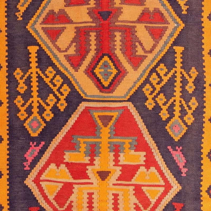 Kelim Teppich - Old 155 x 340 cm - mehrfarbig