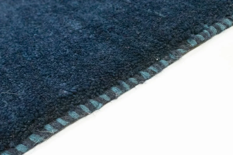 Gabbeh Teppich - Perser 80 x 228 cm - dunkelblau