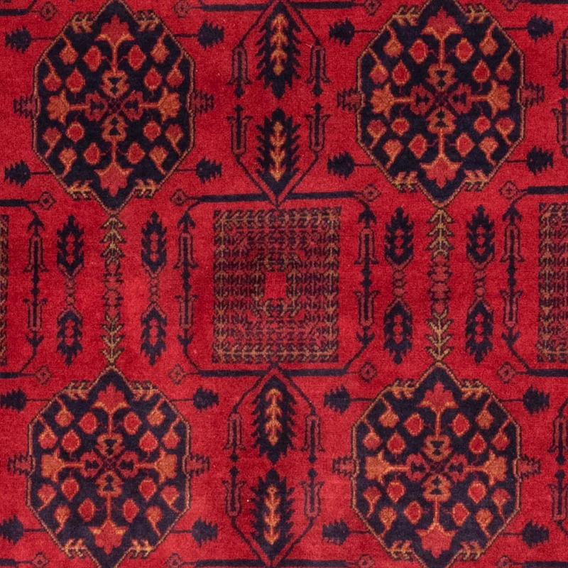 Afghan Teppich - Kunduz 130 x 196 cm - rot