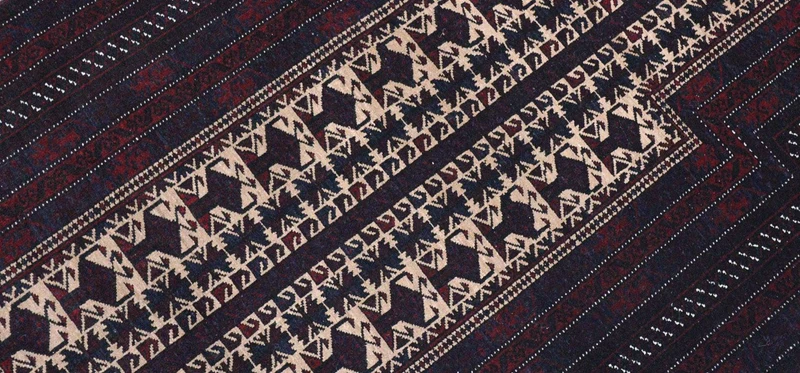 Afghan Teppich 95 x 150 cm - dunkelrot