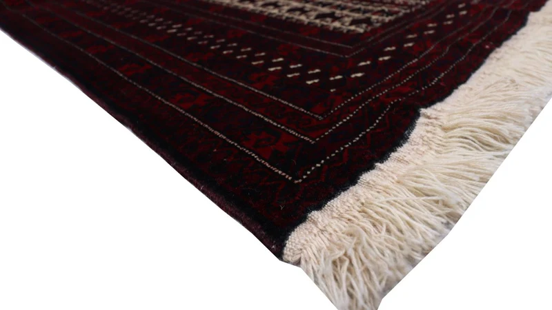 Afghan Teppich 95 x 150 cm - dunkelrot