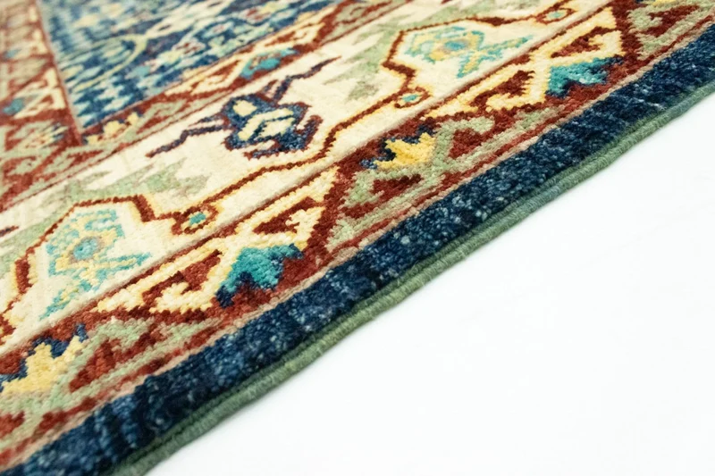 Ziegler Teppich 123 x 180 cm - blau