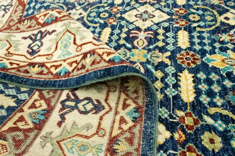 Ziegler Teppich 123 x 180 cm - blau