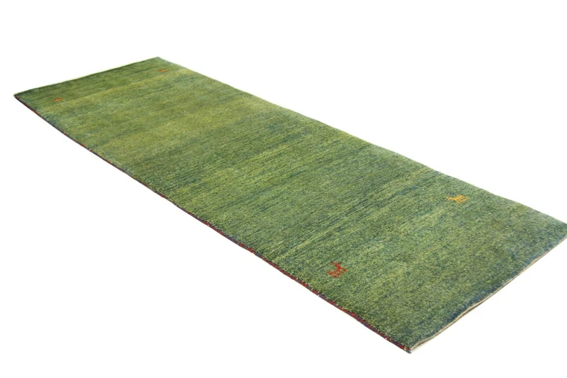 Gabbeh Teppich - Perser 84 x 233 cm - grün