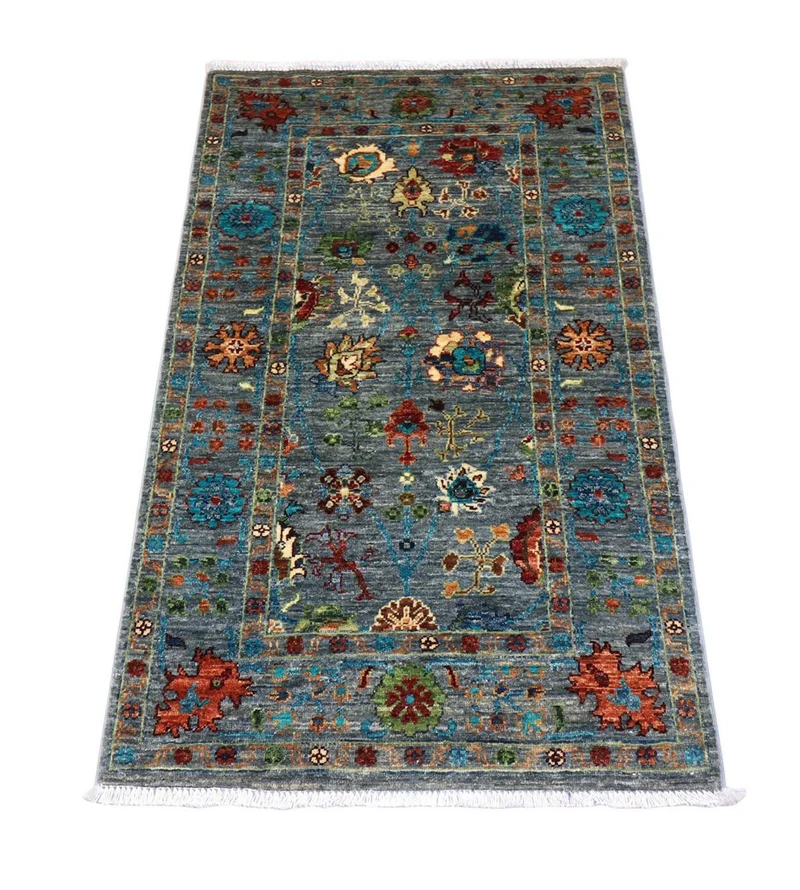 Ziegler Teppich 81 x 132 cm - seeblau
