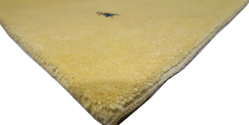 Gabbeh Teppich - Loribaft Perser 128 x 155 cm - olivgrün