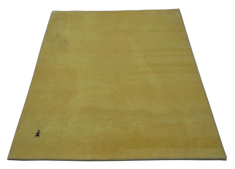 Gabbeh Teppich - Loribaft Perser 128 x 155 cm - olivgrün
