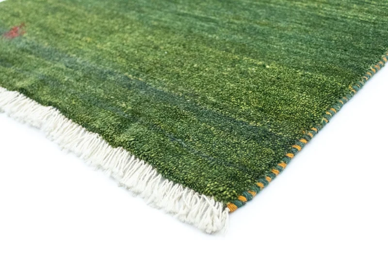 Gabbeh Teppich - Perser 80 x 125 cm - grün