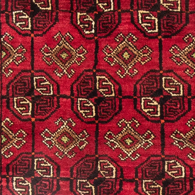 Belutsch Teppich 138 x 190 cm - dunkelrot