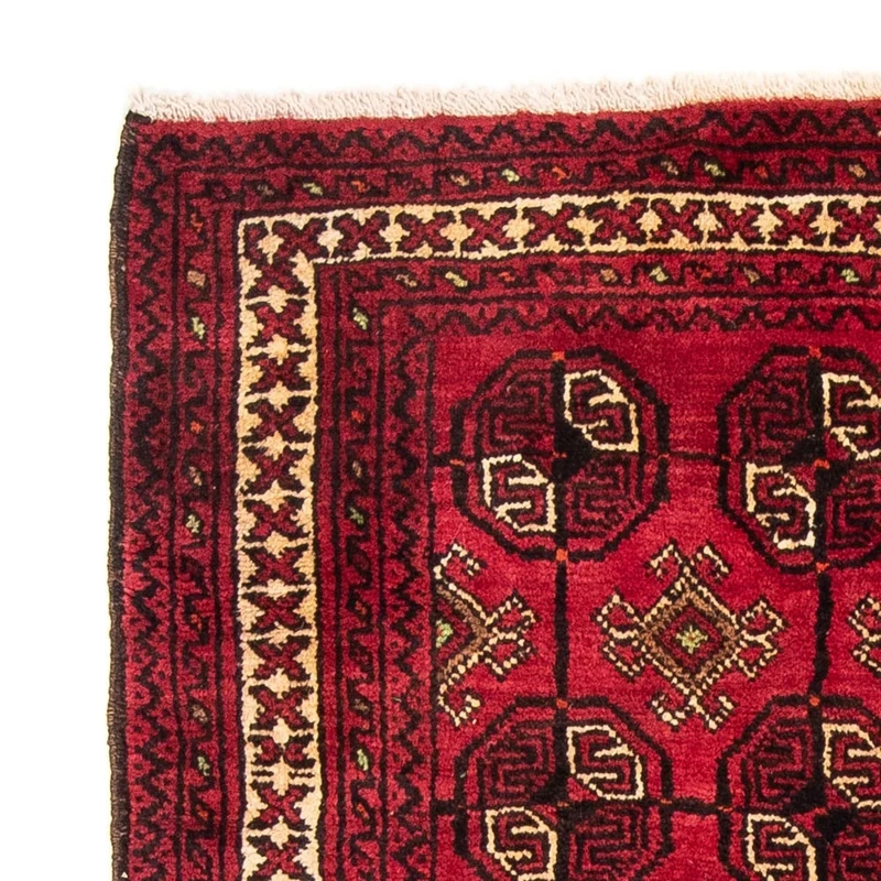Belutsch Teppich 138 x 190 cm - dunkelrot