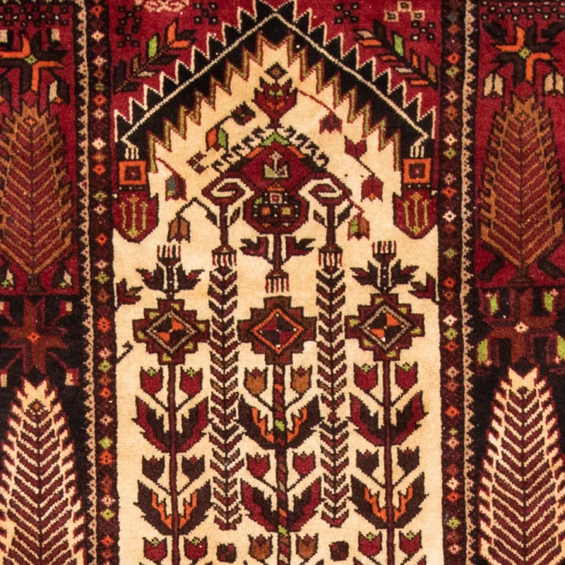 Belutsch Teppich 102 x 187 cm - rot