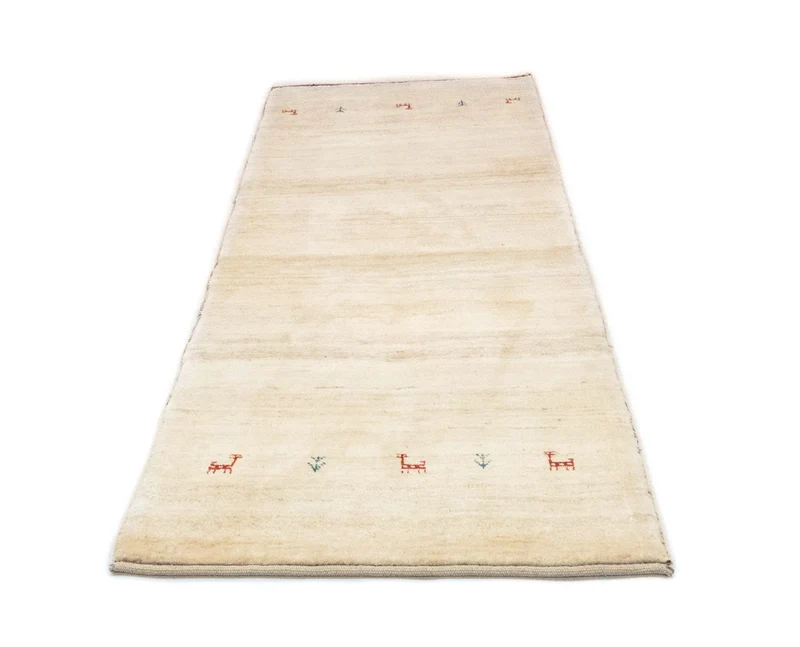 Gabbeh Teppich - Perser 75 x 215 cm - beige