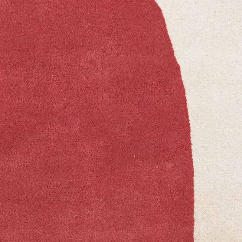 Designer Teppich - 140 x 200 cm - rosa