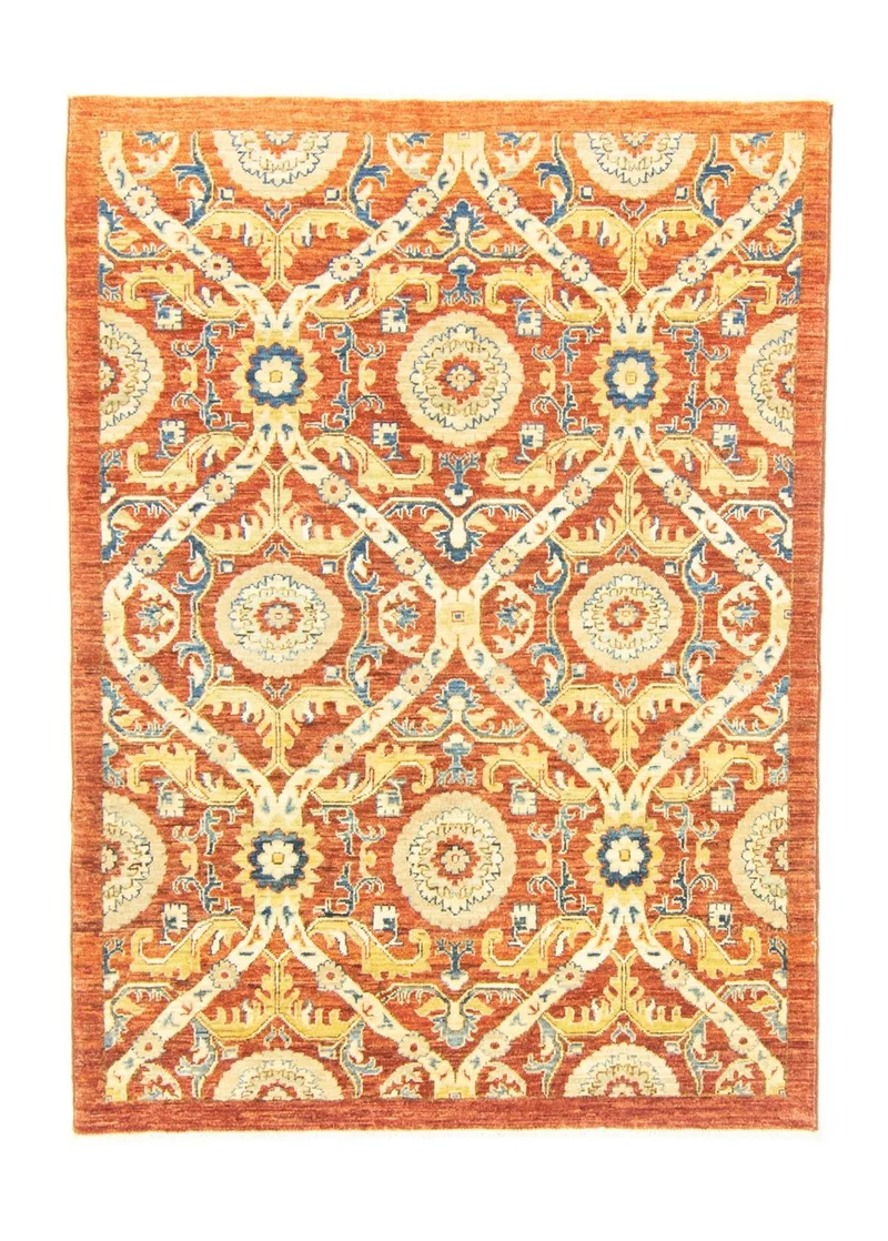 Ziegler Teppich 125x175cm - Orientteppich - orange