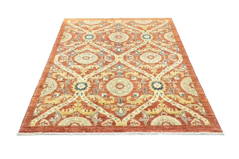Ziegler Teppich 125x175cm - Orientteppich - orange
