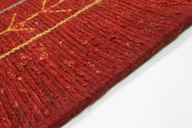 Gabbeh Teppich - Perser 111 x 167 cm - rot