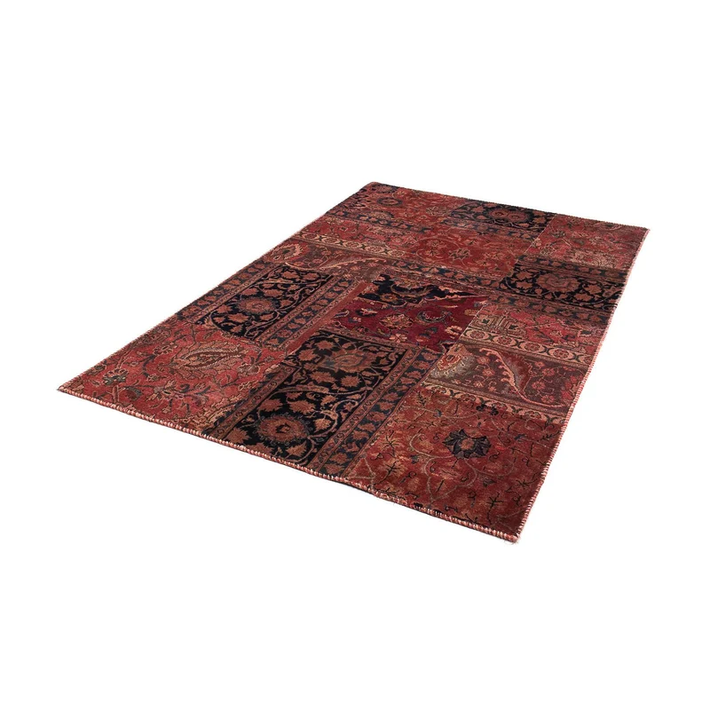 Patchwork Teppich 135 x 207 cm - mehrfarbig