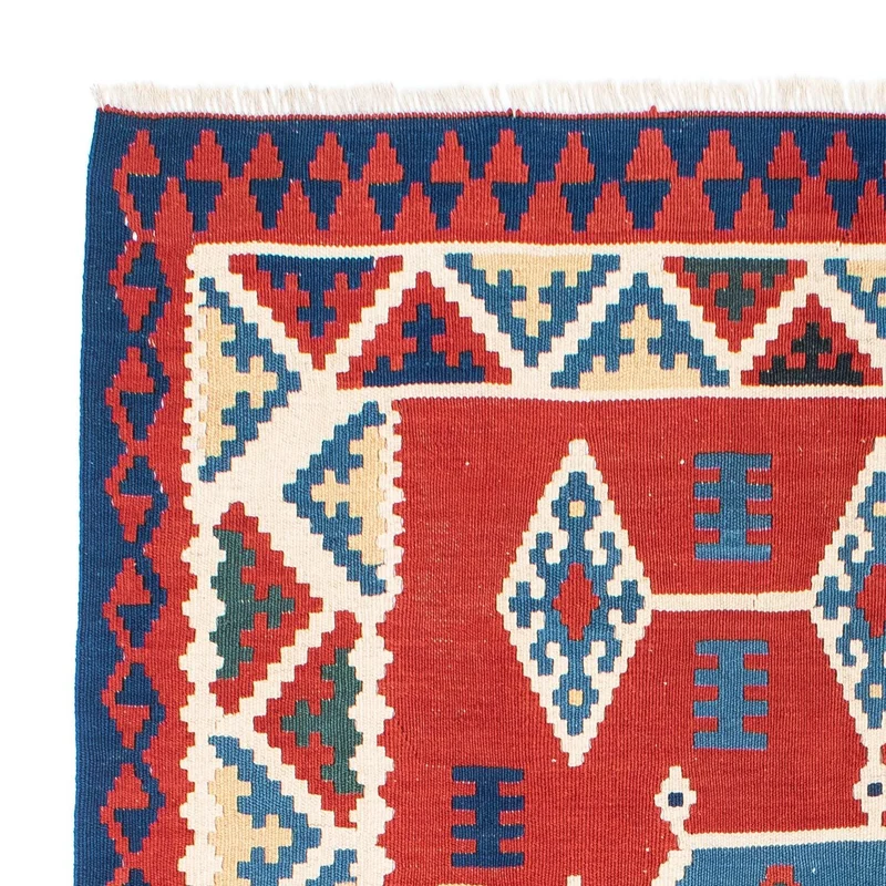 Kelim Teppich - Oriental 160 x 208 cm - rot