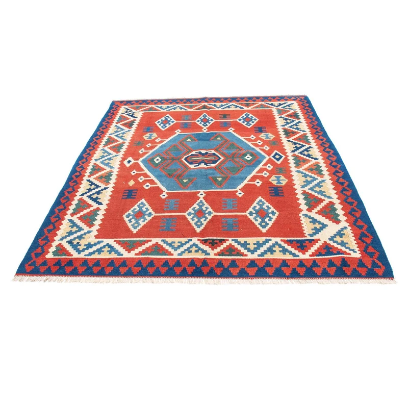 Kelim Teppich - Oriental 160 x 208 cm - rot