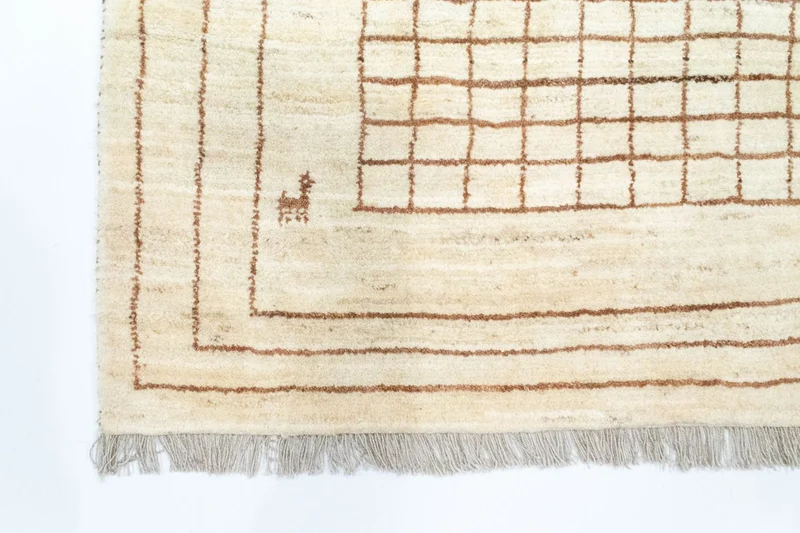 Gabbeh Teppich - Perser 100 x 145 cm - beige