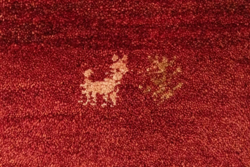 Gabbeh Teppich - Perser 100 x 145 cm - rot