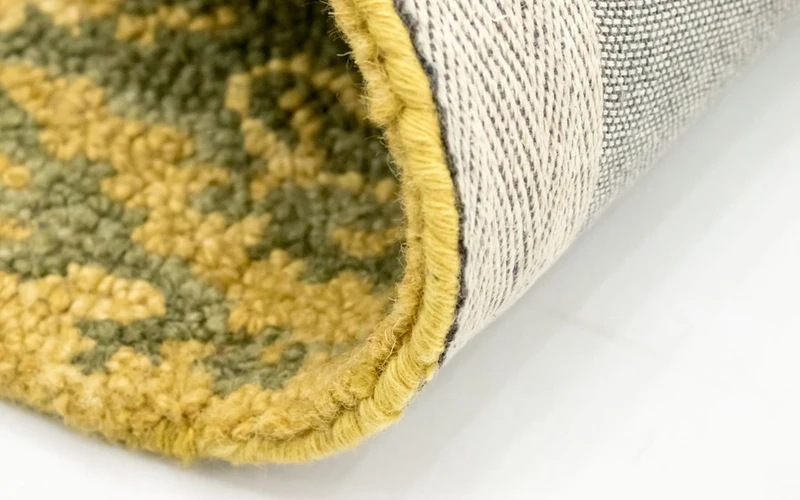 Wollteppich 152 x 243 cm Wohnzimmer Teppich