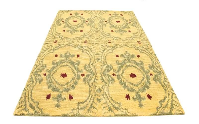 Wollteppich 152 x 243 cm Wohnzimmer Teppich