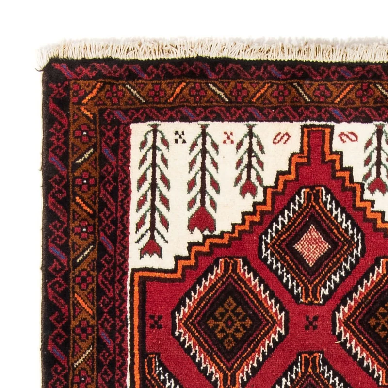 Belutsch Teppich 104 x 194 cm - rot