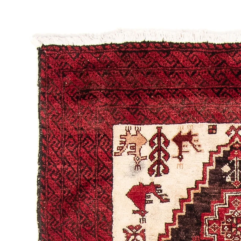 Belutsch Teppich 100 x 202 cm - rot