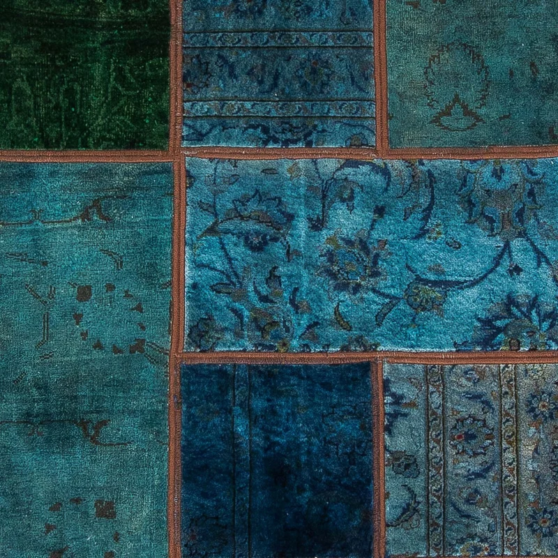 Patchwork Teppich 143 x 207 cm - mehrfarbig