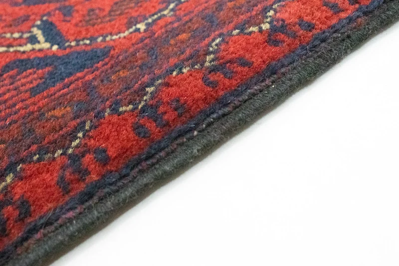 Afghan Teppich - Kunduz 84 x 296 cm - dunkelrot