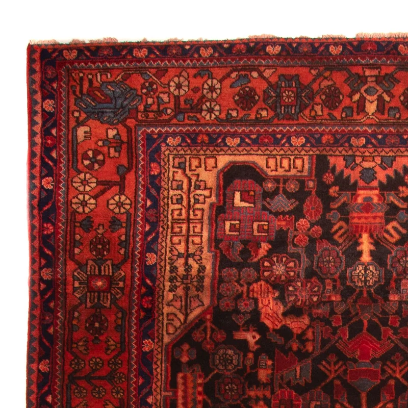Orientteppich 185 x 348 cm - dunkelrot