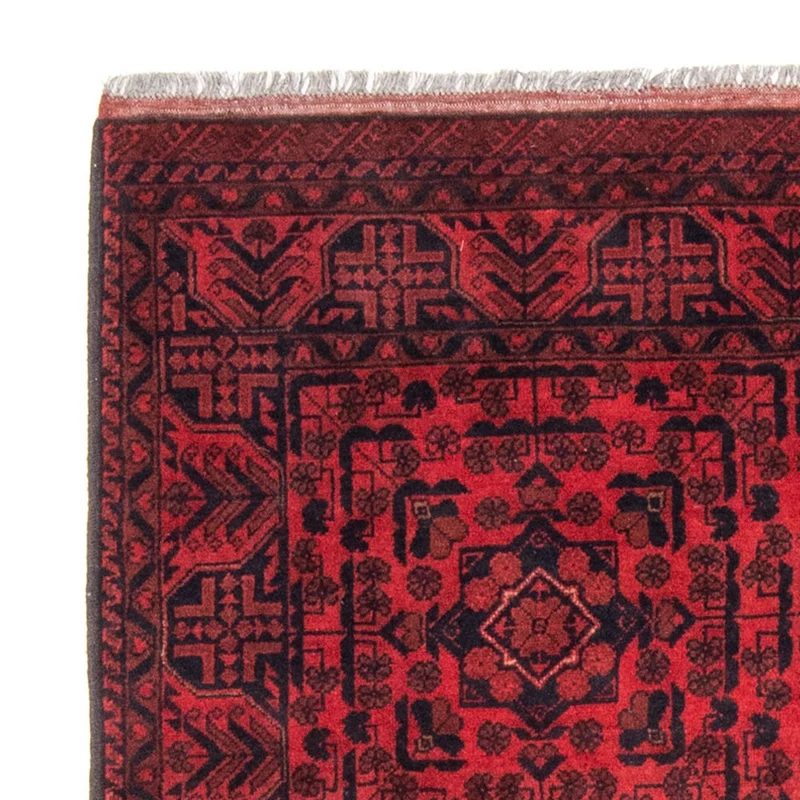Afghan Teppich - Kunduz 122 x 187 cm - rot