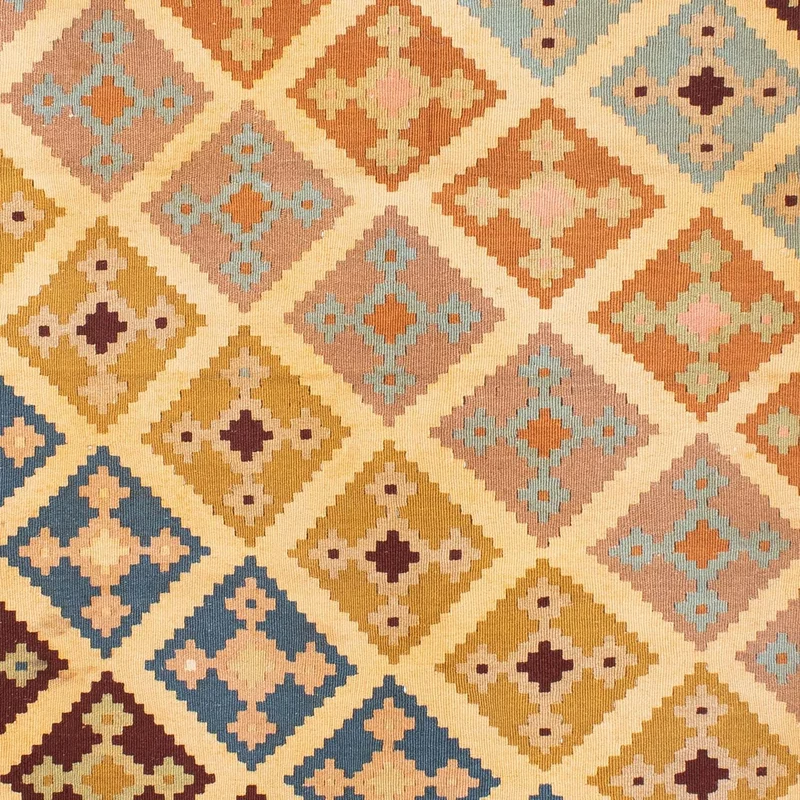 Kelim Teppich - Oriental 142 x 190 cm - hellbraun