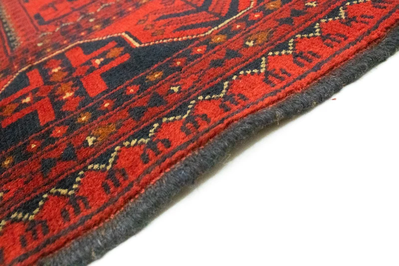 Afghan Teppich - Kunduz 151 x 193 cm - rot