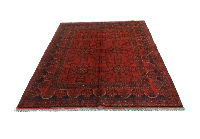 Afghan Teppich - Kunduz 151 x 193 cm - rot