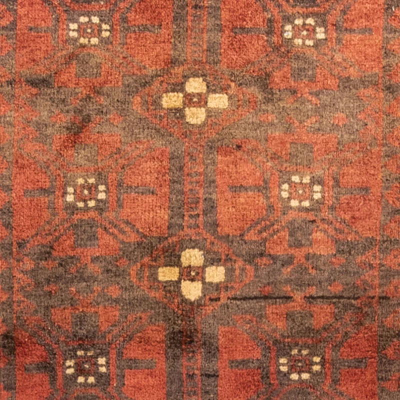 Belutsch Teppich 123 x 225 cm - hellrot