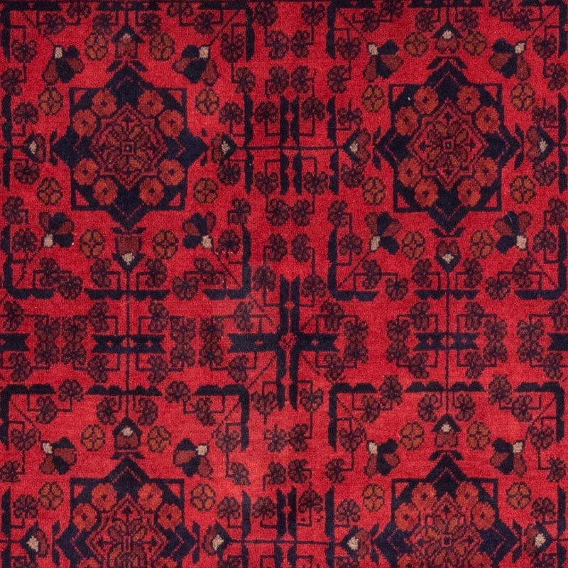 Afghan Teppich - Kunduz 126 x 186 cm - rot