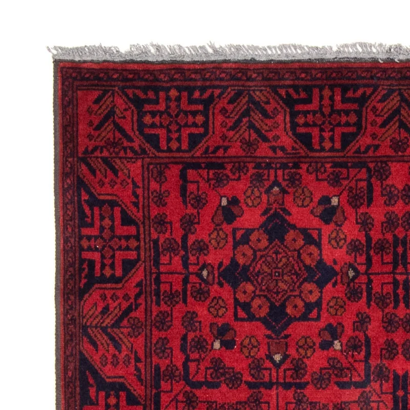 Afghan Teppich - Kunduz 126 x 186 cm - rot