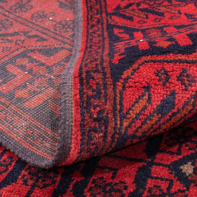 Afghan Teppich - Kunduz 126 x 186 cm - rot